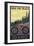Idaho - Mountain Bike Scene-Lantern Press-Framed Art Print