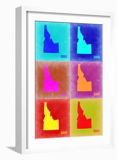 Idaho Pop Art Map 2-NaxArt-Framed Art Print