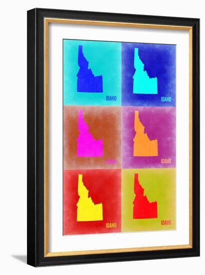 Idaho Pop Art Map 2-NaxArt-Framed Art Print