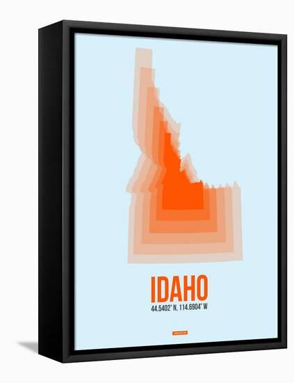 Idaho Radiant Map 1-NaxArt-Framed Stretched Canvas