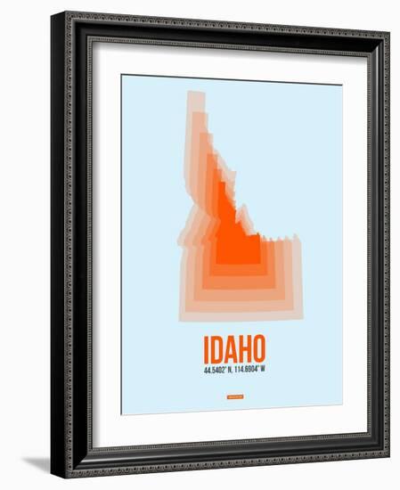 Idaho Radiant Map 1-NaxArt-Framed Art Print