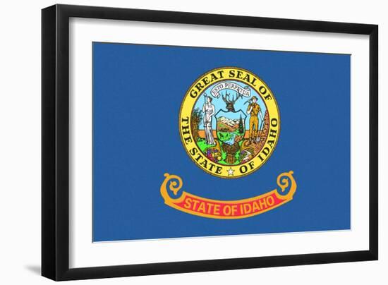 Idaho State Flag-Lantern Press-Framed Art Print