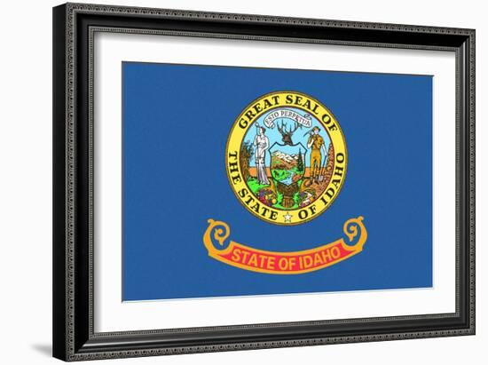 Idaho State Flag-Lantern Press-Framed Art Print