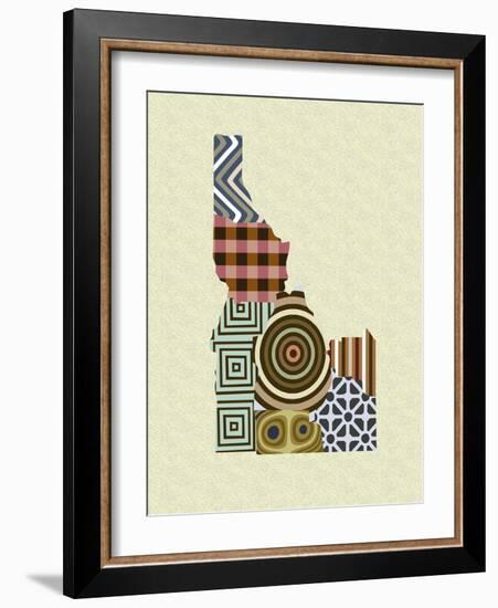 Idaho State Map-Lanre Adefioye-Framed Giclee Print