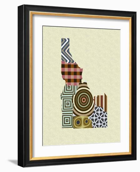 Idaho State Map-Lanre Adefioye-Framed Giclee Print