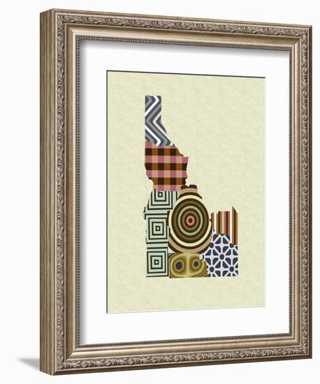 Idaho State Map-Lanre Adefioye-Framed Giclee Print