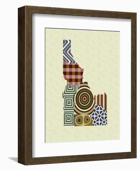 Idaho State Map-Lanre Adefioye-Framed Giclee Print