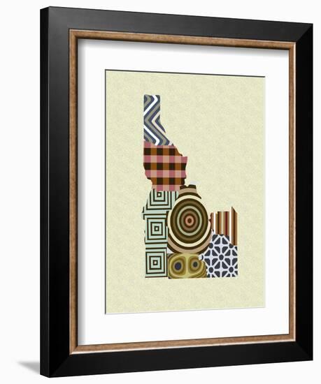 Idaho State Map-Lanre Adefioye-Framed Giclee Print