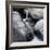 Idaho, USA. Squaw Creek waterfall detail with boulders.-Brent Bergherm-Framed Photographic Print