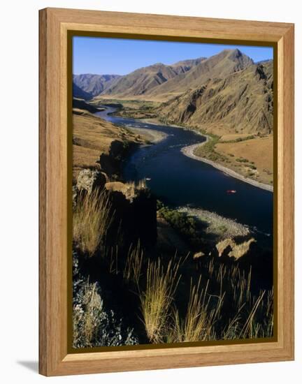 Idaho, Whitewater Rafting on the Snake River in Hells Canyon, USA-Paul Harris-Framed Premier Image Canvas