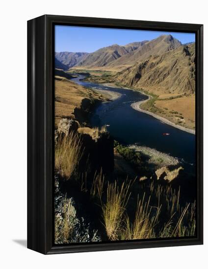 Idaho, Whitewater Rafting on the Snake River in Hells Canyon, USA-Paul Harris-Framed Premier Image Canvas