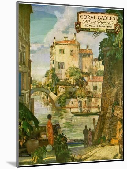 “Ideal Florida Homes at Coral Gables, 1926-null-Mounted Giclee Print