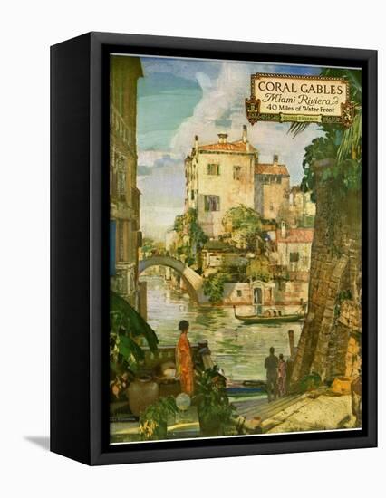 “Ideal Florida Homes at Coral Gables, 1926-null-Framed Premier Image Canvas