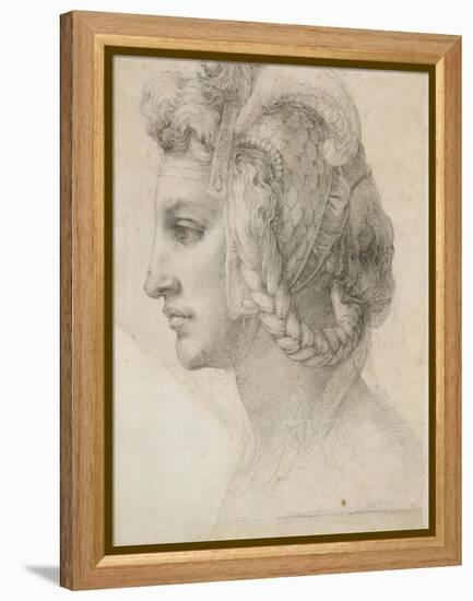 Ideal Head of a Woman-Michelangelo-Framed Stretched Canvas