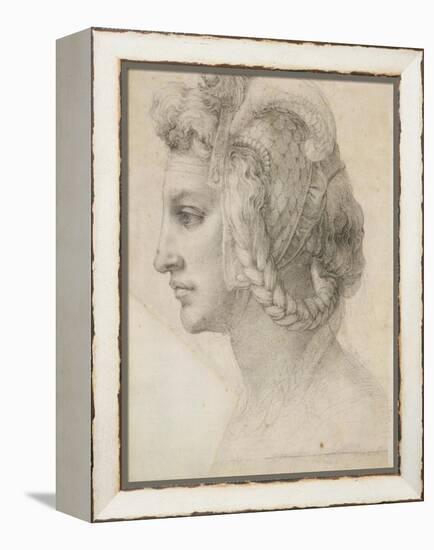 Ideal Head of a Woman-Michelangelo-Framed Stretched Canvas