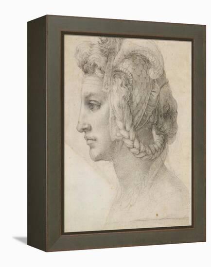 Ideal Head of a Woman-Michelangelo-Framed Stretched Canvas