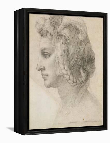 Ideal Head of a Woman-Michelangelo-Framed Stretched Canvas