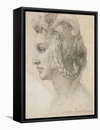 Ideal Head of a Woman-Michelangelo-Framed Stretched Canvas