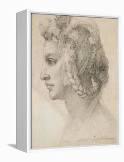 Ideal Head of a Woman-Michelangelo-Framed Stretched Canvas