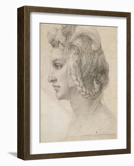 Ideal Head of a Woman-Michelangelo-Framed Art Print