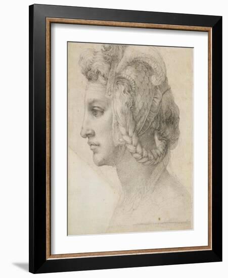 Ideal Head of a Woman-Michelangelo-Framed Art Print