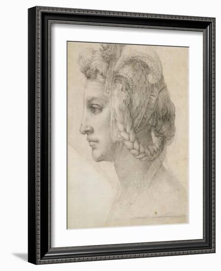 Ideal Head of a Woman-Michelangelo-Framed Art Print