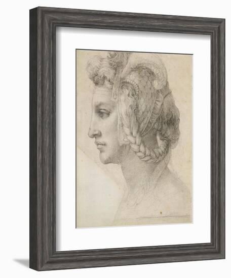 Ideal Head of a Woman-Michelangelo-Framed Art Print