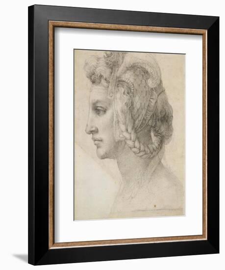 Ideal Head of a Woman-Michelangelo-Framed Art Print