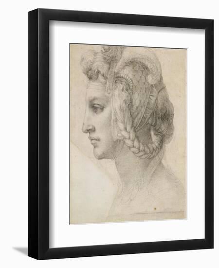 Ideal Head of a Woman-Michelangelo-Framed Art Print