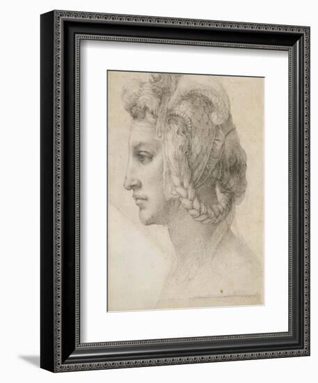 Ideal Head of a Woman-Michelangelo-Framed Art Print