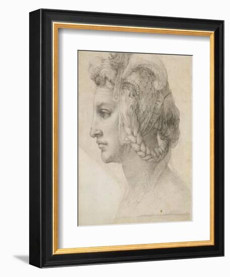 Ideal Head of a Woman-Michelangelo-Framed Art Print