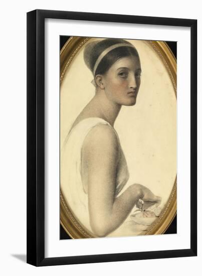 Ideal Head-Anthony Frederick Augustus Sandys-Framed Giclee Print