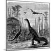Ideal Jurassic Landscape in America, 1884-Othniel Charles Marsh-Mounted Giclee Print