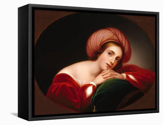 Idealized Portrait, C.1845 (Oil on Canvas)-Rembrandt Peale-Framed Premier Image Canvas