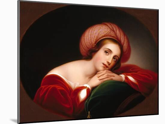 Idealized Portrait, C.1845 (Oil on Canvas)-Rembrandt Peale-Mounted Giclee Print