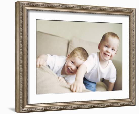 Identical Twin Boys-Ian Boddy-Framed Photographic Print