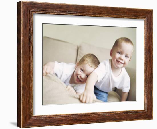 Identical Twin Boys-Ian Boddy-Framed Photographic Print