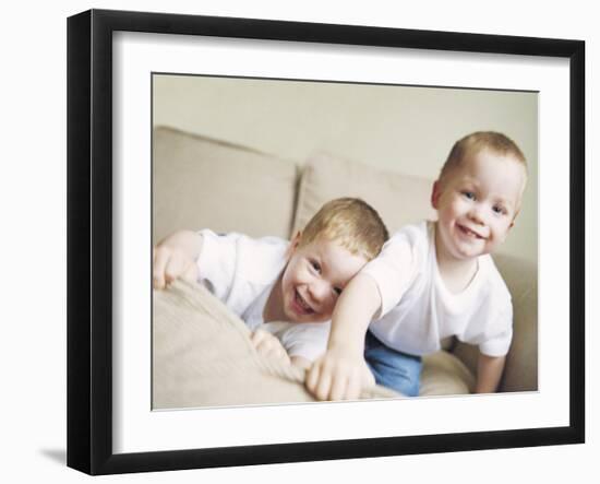 Identical Twin Boys-Ian Boddy-Framed Photographic Print