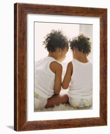 Identical Twin Boys-Ian Boddy-Framed Photographic Print