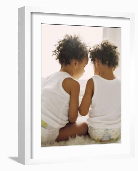 Identical Twin Boys-Ian Boddy-Framed Photographic Print