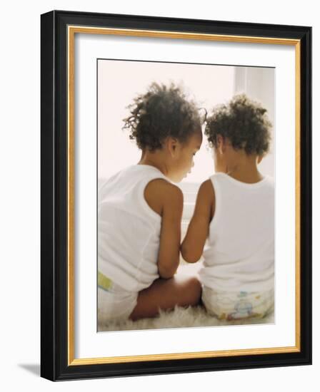 Identical Twin Boys-Ian Boddy-Framed Photographic Print