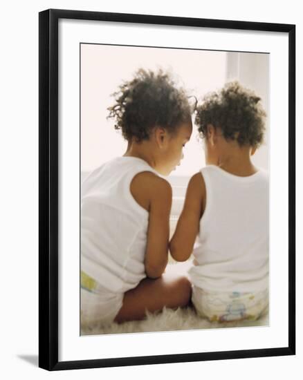 Identical Twin Boys-Ian Boddy-Framed Photographic Print