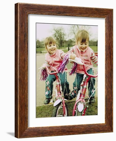 Identical Twin Girls-Ian Boddy-Framed Photographic Print