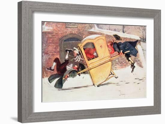 Identification Of...Cars. Illegible Number. Sec. 2-(4)...If the Mark is in Any Way Obscured...The P-Charles Crombie-Framed Giclee Print