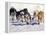 Iditarod Dog Sled Racing through Streets of Anchorage, Alaska, USA-Paul Souders-Framed Premier Image Canvas