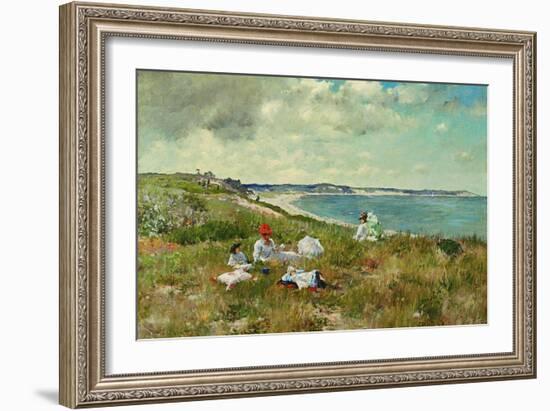 Idle Hours-William Merritt Chase-Framed Art Print