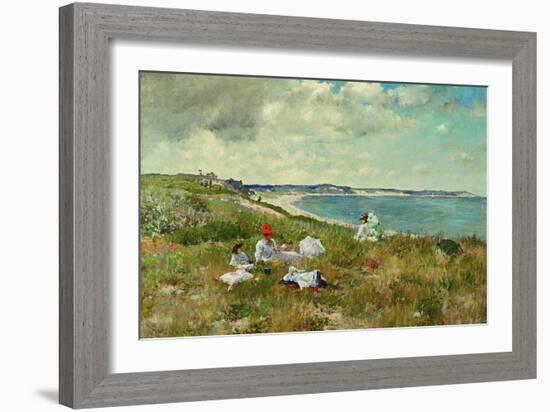 Idle Hours-William Merritt Chase-Framed Art Print