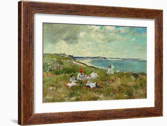 Idle Hours-William Merritt Chase-Framed Art Print