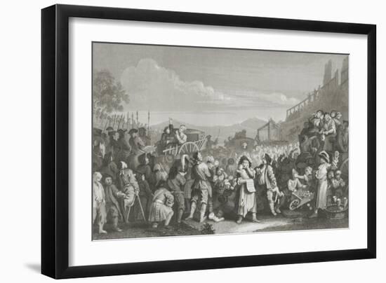 Idle on the Road-William Hogarth-Framed Giclee Print