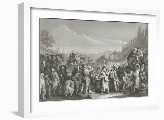 Idle on the Road-William Hogarth-Framed Giclee Print